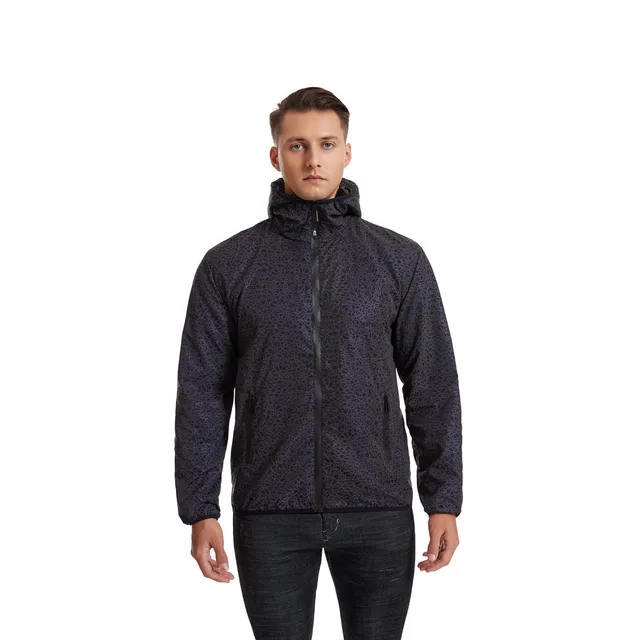 2022 Autumn Winter Colorful Reflective Hooded Jacket Mens Harajuku Hip Hop Night Club Reflect Light Shiny Coats Windbreaker 5