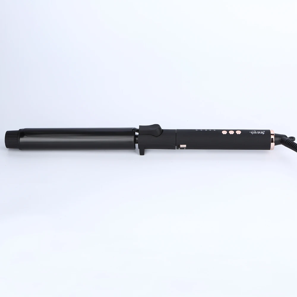Professional Rotating Curling Iron Nano Titanium Black Hair Curler with LED Digital Temperature Display hair curler,hair iron
