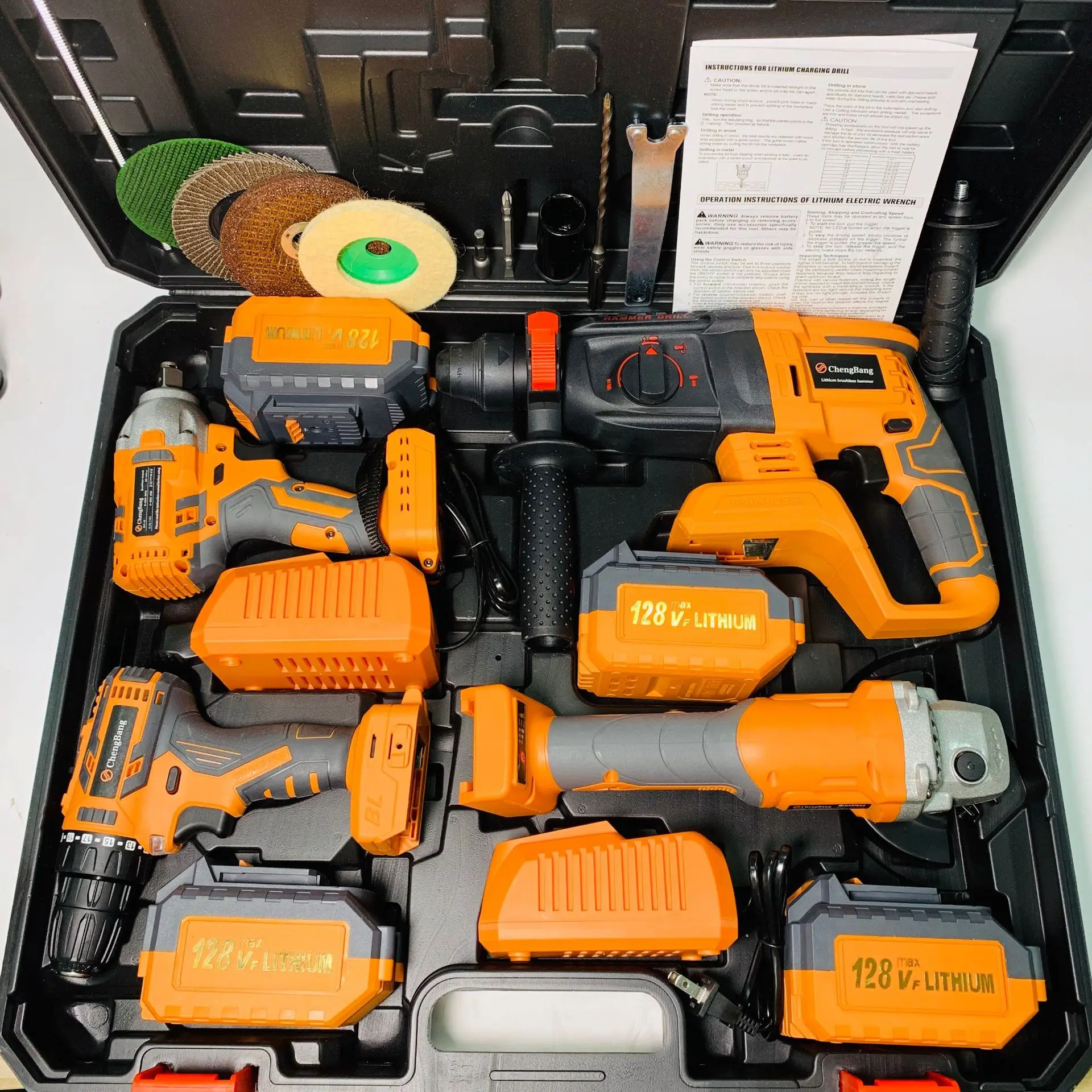https://ae01.alicdn.com/kf/S28a26d935c764db7b2b16927469906c0w/Set-of-4pcs-Power-Tools-Kits-Portable-Lithium-Electric-Hammer-Drill-Brushless-Angle-Grinder-Cordless-Wrench.jpg