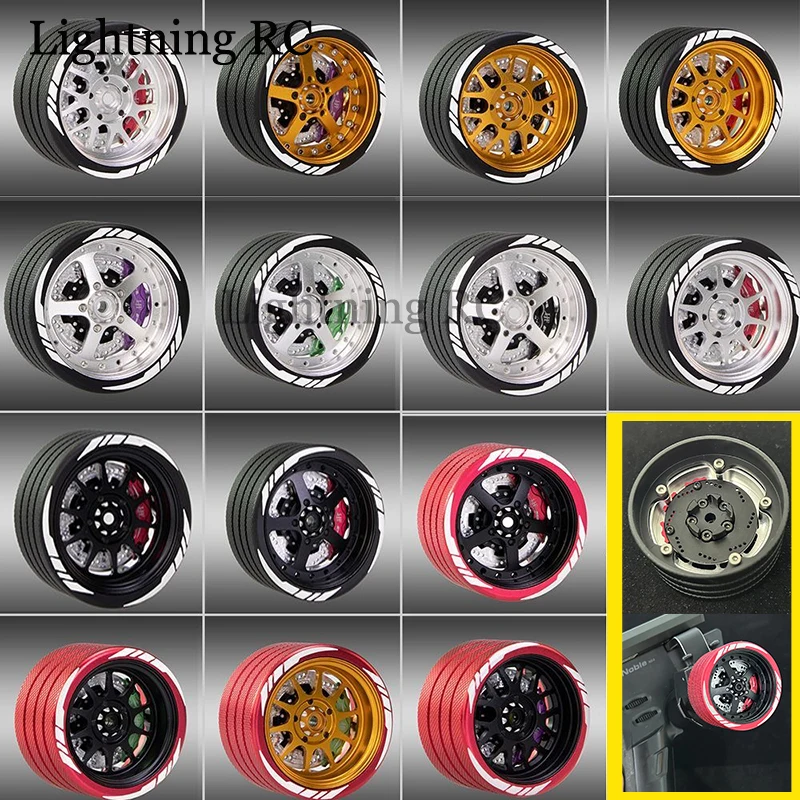 Metallo Rc Telecomando Trasmettitore Volante Volantino Per Flysky Nb4 Sanwa Mt4 Futaba 3Pv Wfly X9