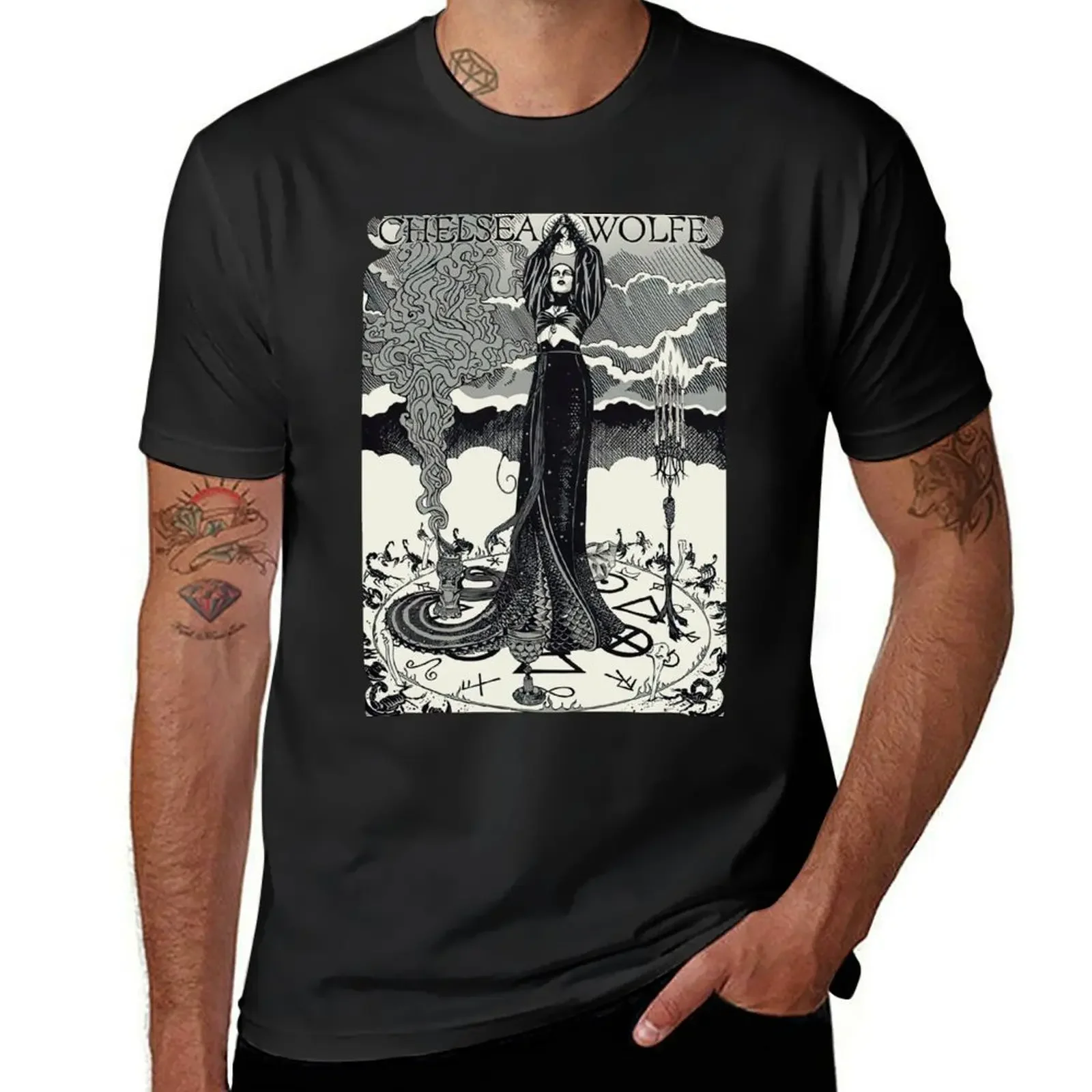 첼시 울프 운동 티셔츠, 여름 플러스 사이즈 탑, 소년 동물 프린트, 남성 티셔츠, 캐주얼 스타일리시 