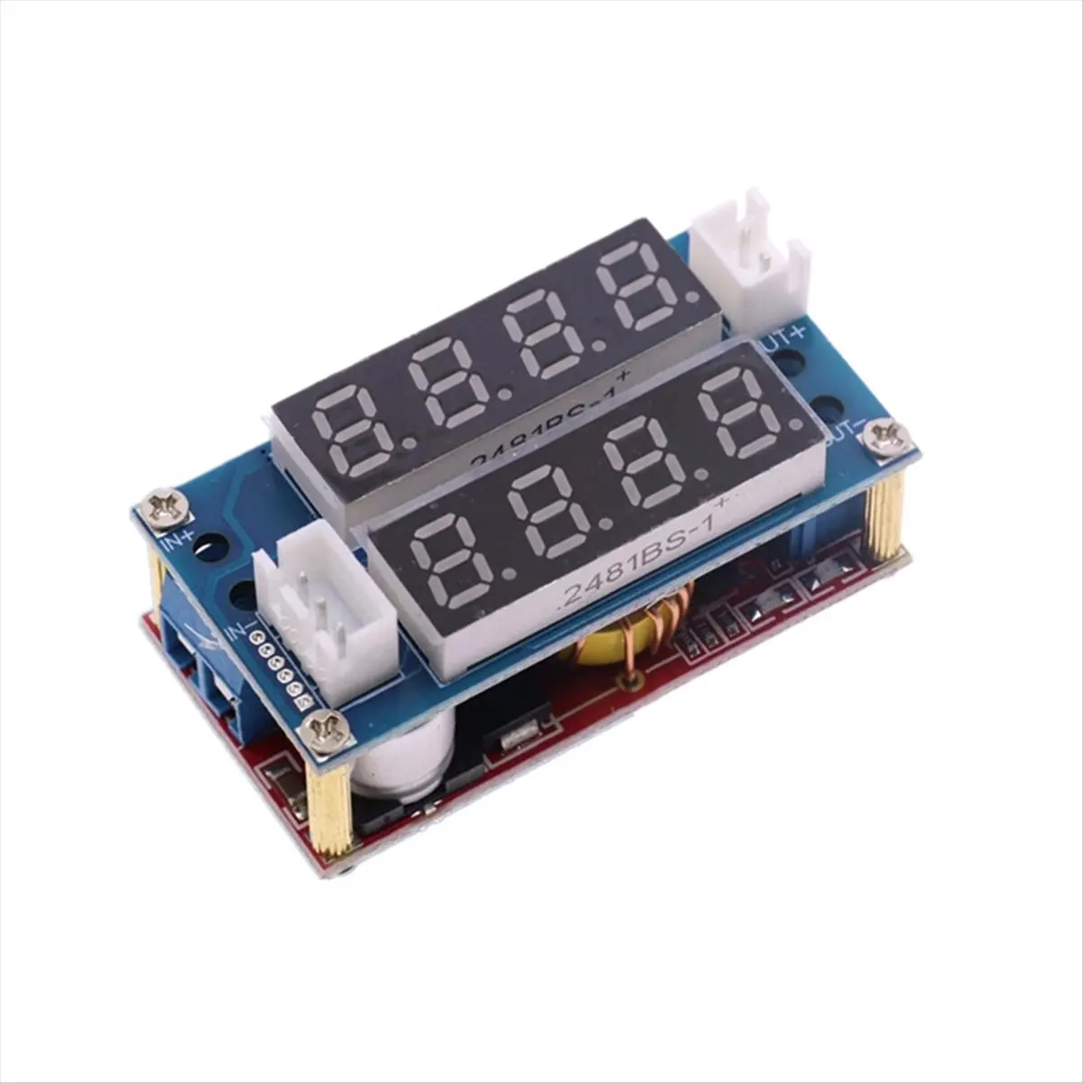(A23G) 5A 조정 가능한 전원 CC 스텝다운 충전 모듈 LED 드라이버 전압계 전류계 정전류 정전압