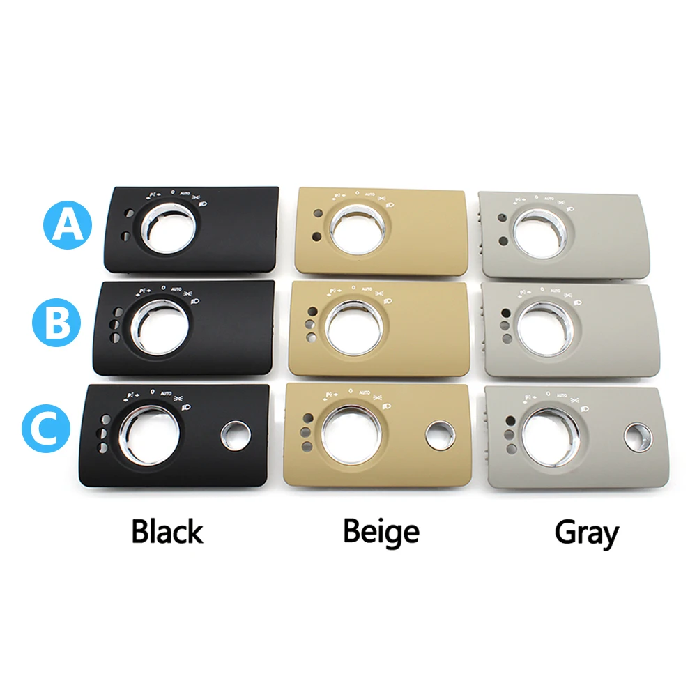 Car Interior Accessories Front Headlight Switch Button Panel Trim Cover For Benz W164 ML GL 300 350 450 500 2005-2011 car parts