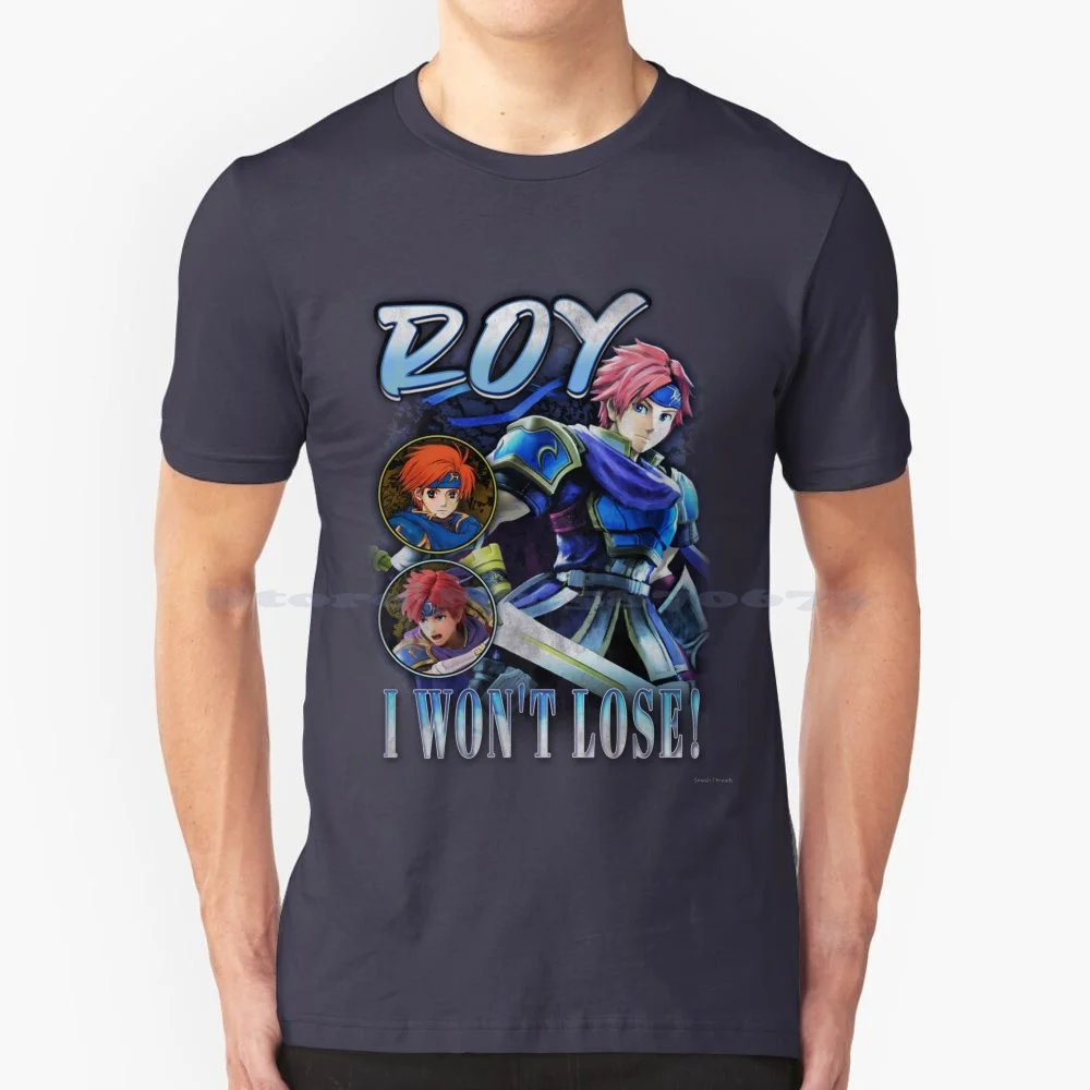 Roy Vintage Rapper Tee T Shirt 100% Cotone Tee Smash Ultimate Super Smash Bros Ultimate Switch Direct Smash Bros Byleth Smash