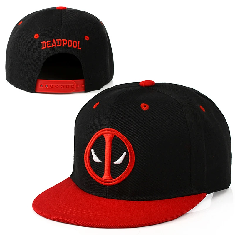 

New Fashion Anime Baseball Cap Men Women Deadpool Parent-Child Cartoon Snapback Hip Hop Sports Flat Bone Dad Hat Gorras H041