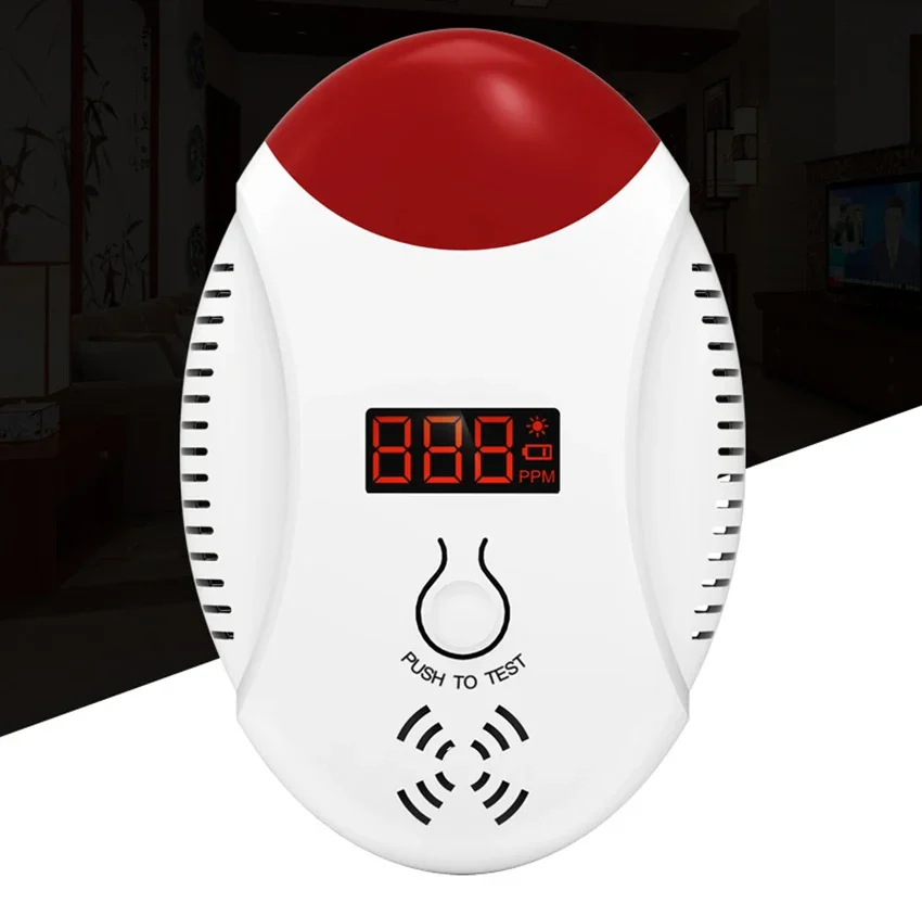 Carbon Monoxide Detector Alarm 120db LCD Digital Display CO Alarm Detector for Travel Home Bedroom and Kitchen, Battery Operated