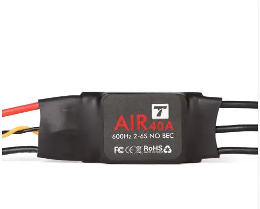 

T-MOTOR ESC Air 40A (2-6S 600HZ NO BEC) Brushless Motor Electronic Speed Controller for Multicopter