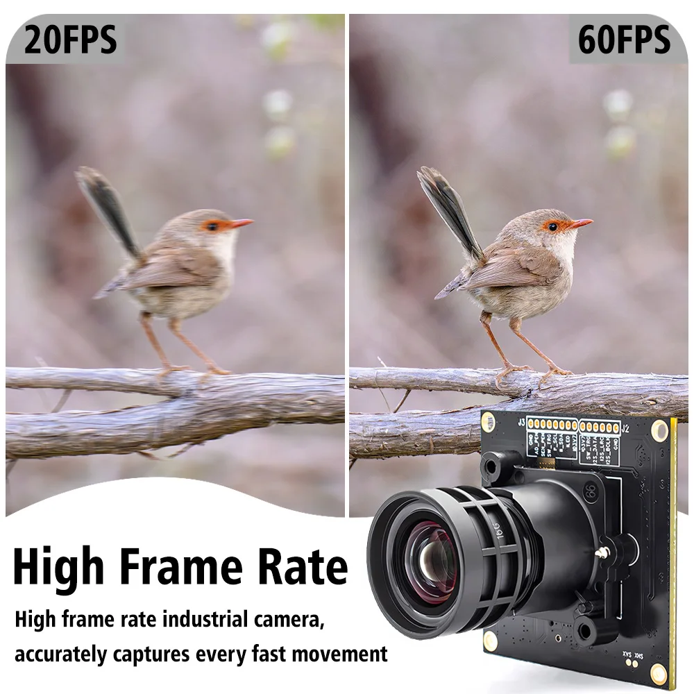 4K 60FPS USB3.0 Camera Module With 2.8mm M16 Mount Lens 1/1.8" IMX678 CMOS Indus
