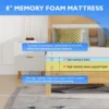 Full Size Mattress,6 Inch Gel Memory Foam Mattress in a Box,Medium-Firm,Pressure Relief&Temperature Regulation,CertiPUR 5