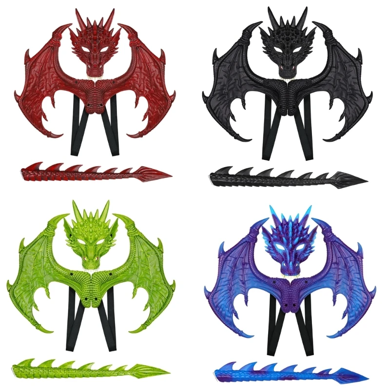

Dragon Cosplays Costume Halloween Dragon Set Wings Tail Cosplays Costume Props drop shipping