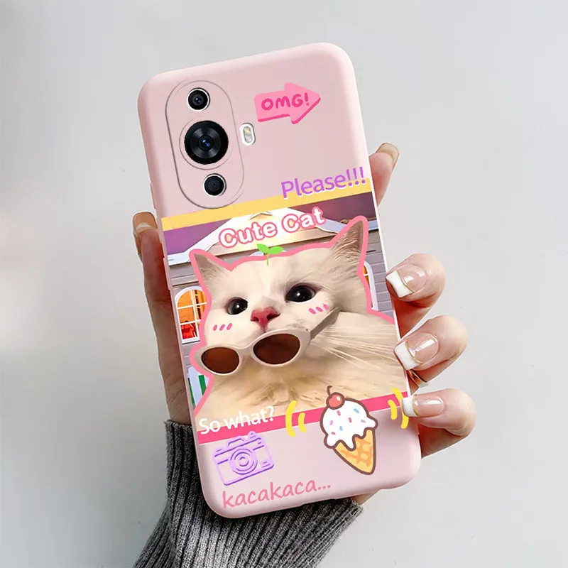 Cute Cat & Puppy Dog Soft Silicone Phone Case - Cartoon Design Cover for 6.7 and 6.78 Smartphones