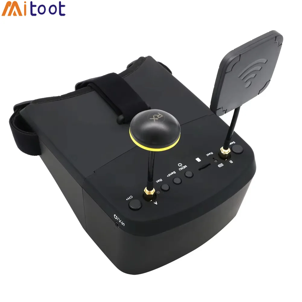 Lunettes FPV EV800D 5.8G 40CH DVR 5 Pouces - Écran HD pour Drone