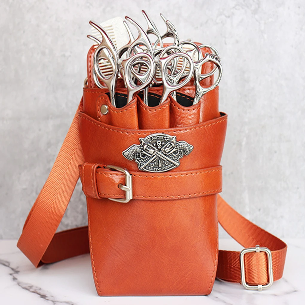 PVC Hairdressing Tool Belt Portable Protective Multi-functional Scissor Pouch For Hairdressers hairdressing tool belt