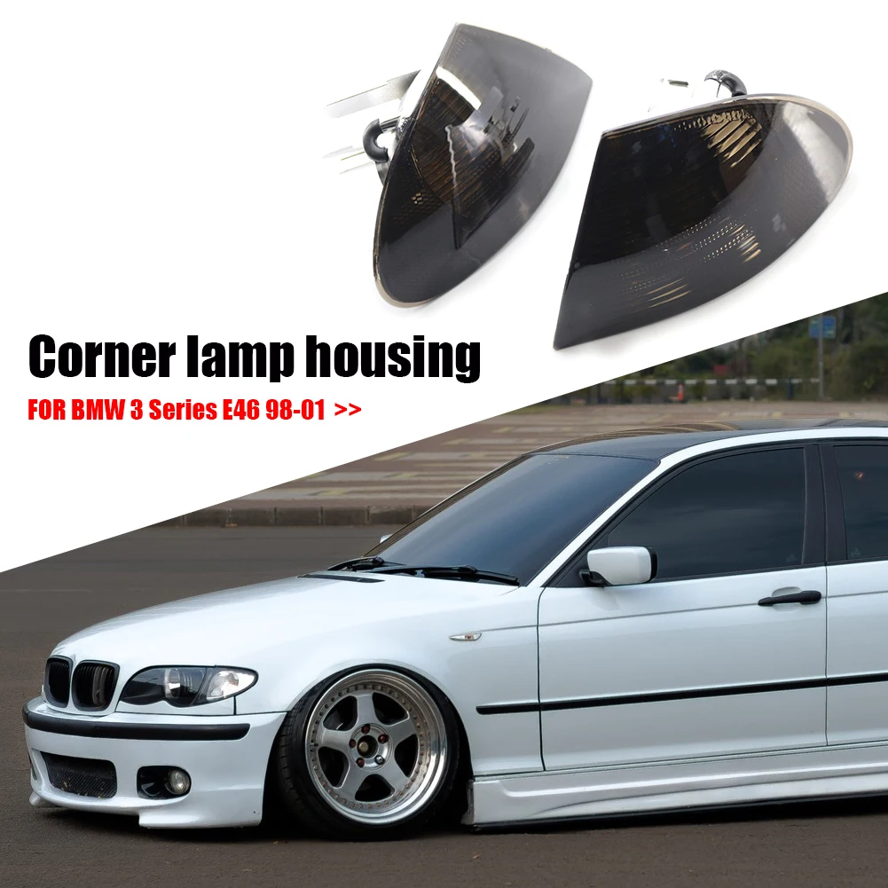 FOR 1998-2001 BMW E46 4D SEDAN TURN SIGNAL PARKING CORNER LIGHTS CRYSTAL CLEAR E - Foto 6