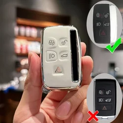 Premium TPU Car Key Case Cover - Luxury Auto Accessories (WHITE)