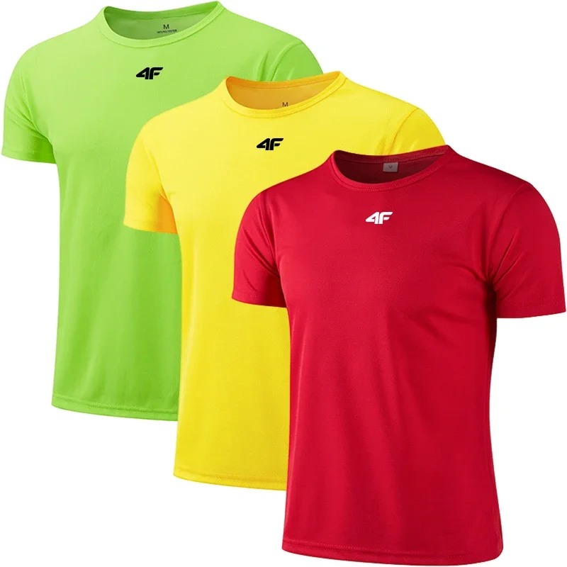 3 Pack Workout Shirts for Men Athletic Running Gym Quick Dry Short Sleeve Performance Moisture Wicking T Shirt