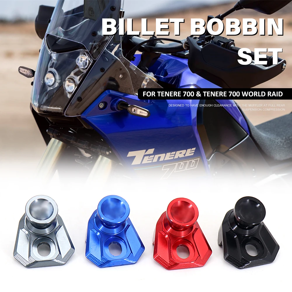 TENERE700WorldRaid2022SwingarmSlidersSpoolsPaddockStand