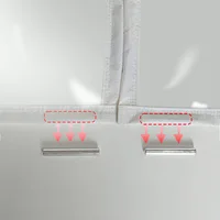 Rideaux de porte de climatisation, rideaux de séparation, climatisation anti-eau, aspiration magnétique transparente, aucun châle requis 6
