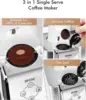 SIFENE Single Serve Coffee Machine, 3 in 1 Pod Coffee Maker For K-Pod Capsule, Ground Coffee Brewer, Leaf Tea Maker, White 5