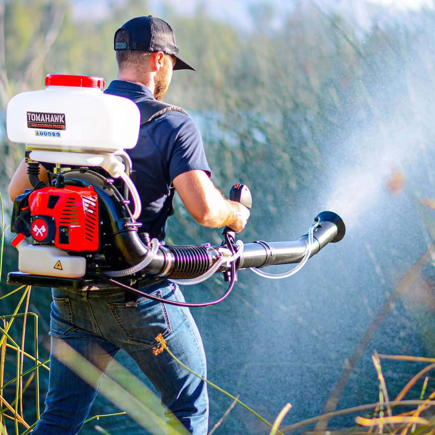 Turbo Boosted Backpack Fogger Leaf Blower ULV Sprayer Machine for Garden Spraying with Gas Powered Engine Spray more faster