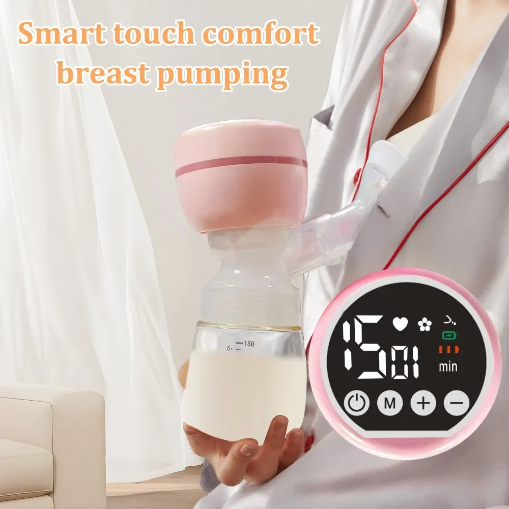 Portable Breast Pump Electric Intelligent Integrated High Suction Breast Pump Milk Postpartum Fortable Painless Silent