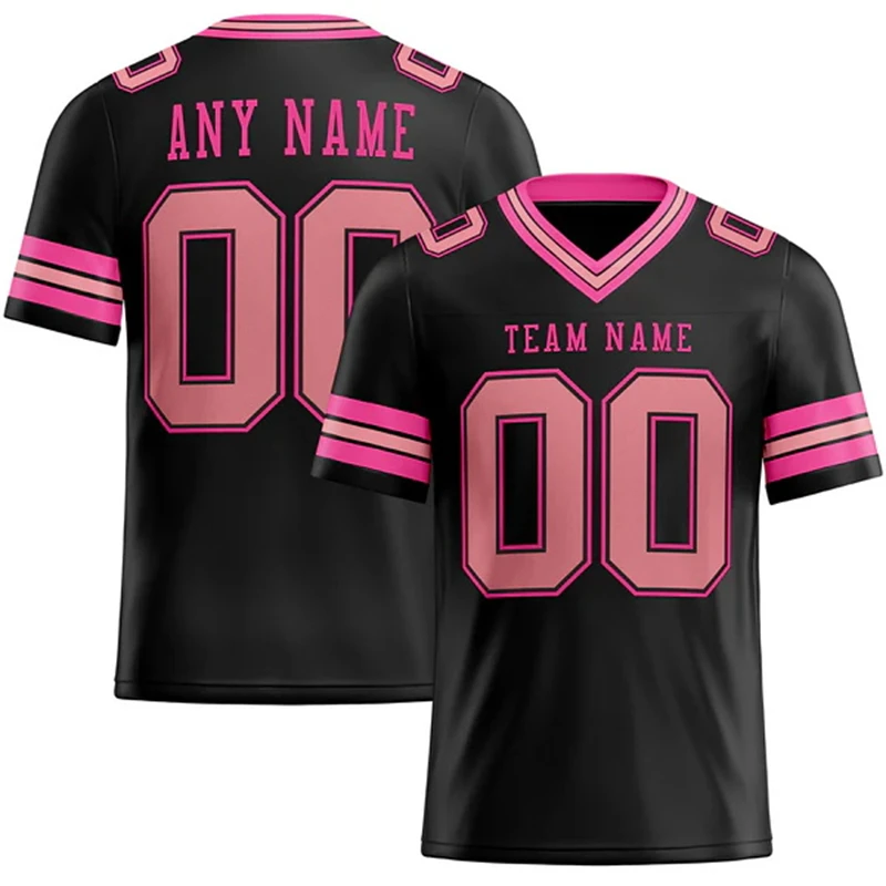 American Football Uniform Style T-Shirt Detail