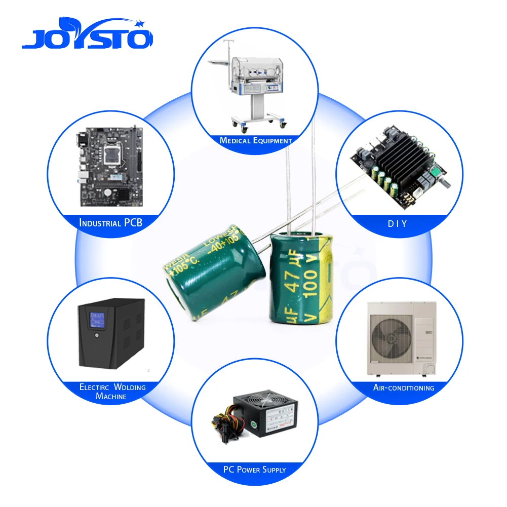 Aluminum Electrolytic Capacitor 10PCS 47UF 25V 35V 50V 63V 100V 160V 200V 250V 400V 450V