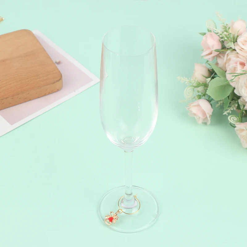 Christmas Wine Glass Charms Wine Cup Tags Cup Decorations Markers Party Supplies 20pcs wine glass marker