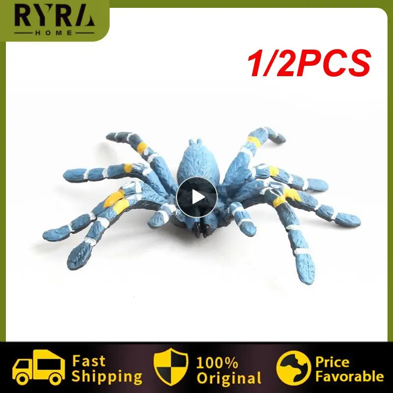 

1/2PCS Large Artificial Spider Halloween Scary Props for Party Bar KTV Halloween Decoration Simulated Spider Model Toy Props