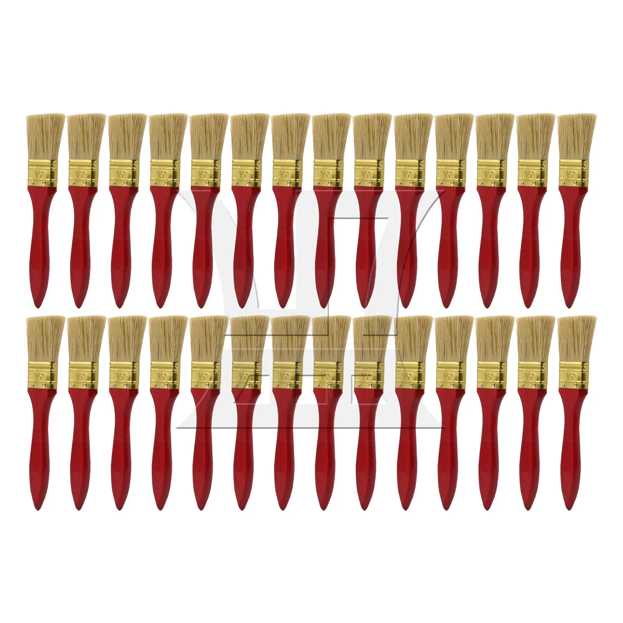 

CNBTR 28 шт. плоских кистей для рисования с ручкой из красного дерева для художественной живописи 1,5 дюйма
