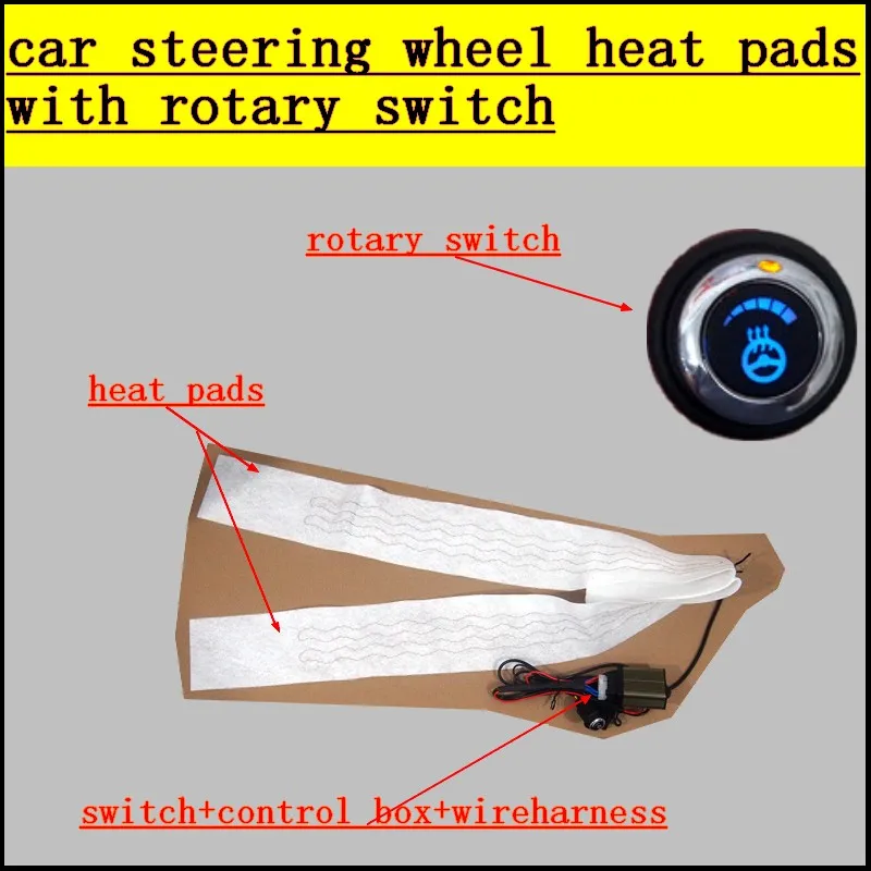 Heated Steering Wheel Cover, 12V Anti-Slip Steering Wheel Heater, Quick  Heating Hand Warmer, Steering Wheel Warmer for 14.5-15.3 Inch Car Steering