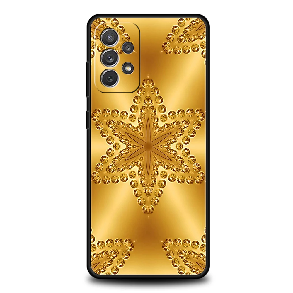 Luxurious Gold Foil Art Phone Case - Elegant Soft Shell Design