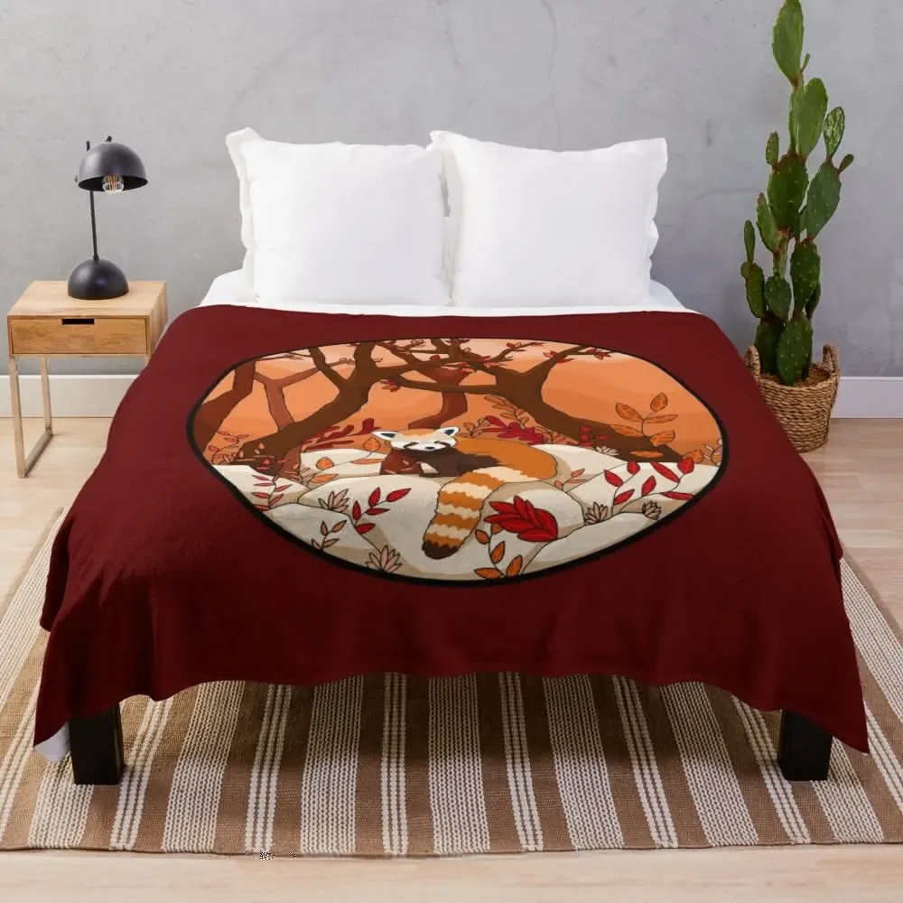 Little Red Panda Throw Blanket Fluffys Large Luxury Thicken Sofa Throw Luxury Brand Blankets