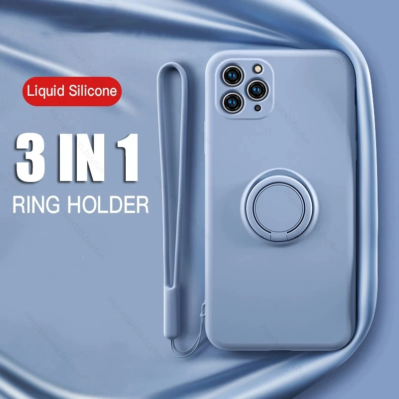 Custodia Magnetica In Silicone Per Iphone 14 Pro Max I Phone 14Iphone14 Promax Soft Shell Cover Con Supporto Ad Anello Supporto Aifon I Phone 14