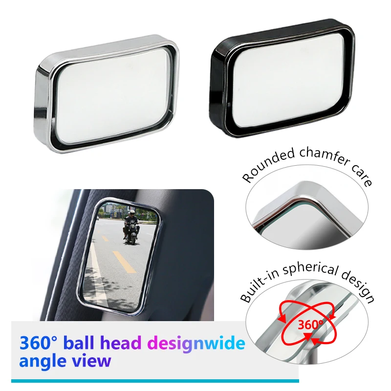 Kids Rear Seat Mirror Door Opening Safety Observe Mirrors Universal Child Get Off The Car Door Side Spot Mirror Rear View