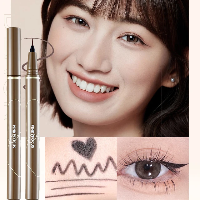 Ultra-fine Liquid Lying Silkworm Eyelash Pen Matte Black Brown