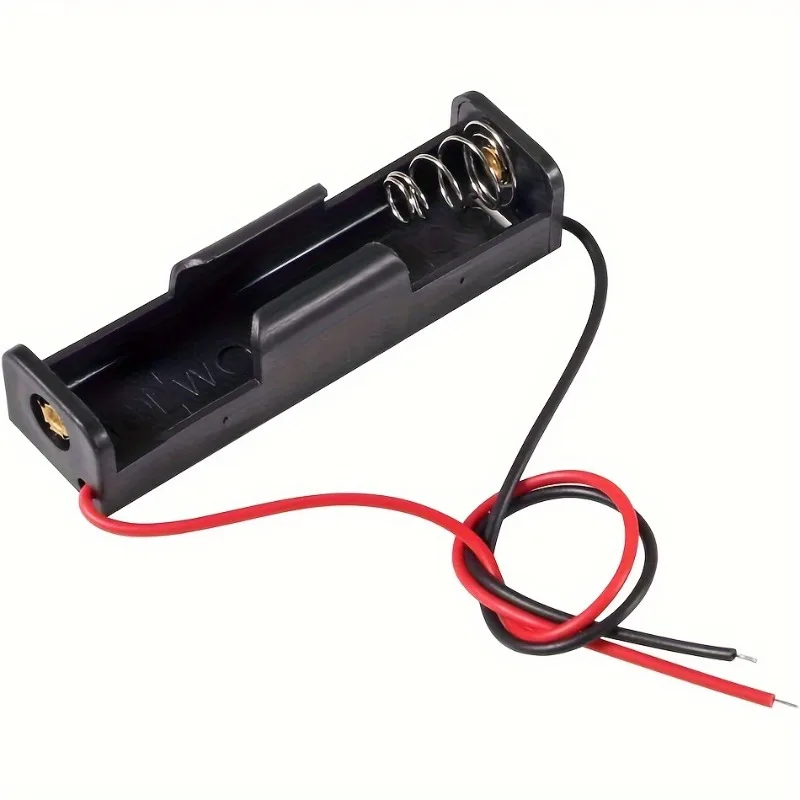 5pcs 18650 Power Bank Cases 1X 3.6V-4.2V 18650 Battery Holder Storage Box Case 1 Slot Battery Container with Wire Lead