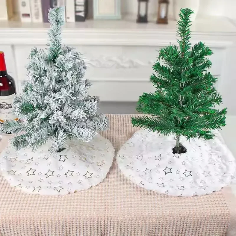 Creative Christmas Tree Skirt 38/40cm Christmas Trees Foot Carpet Skirts Mat New Year Home Party Supplies