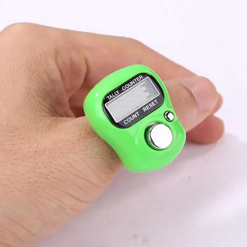 Mini Finger Counter LCD Electronic Digital Counter Counting Range 0-99999 For Sewing Knitting Weave 1Pcs