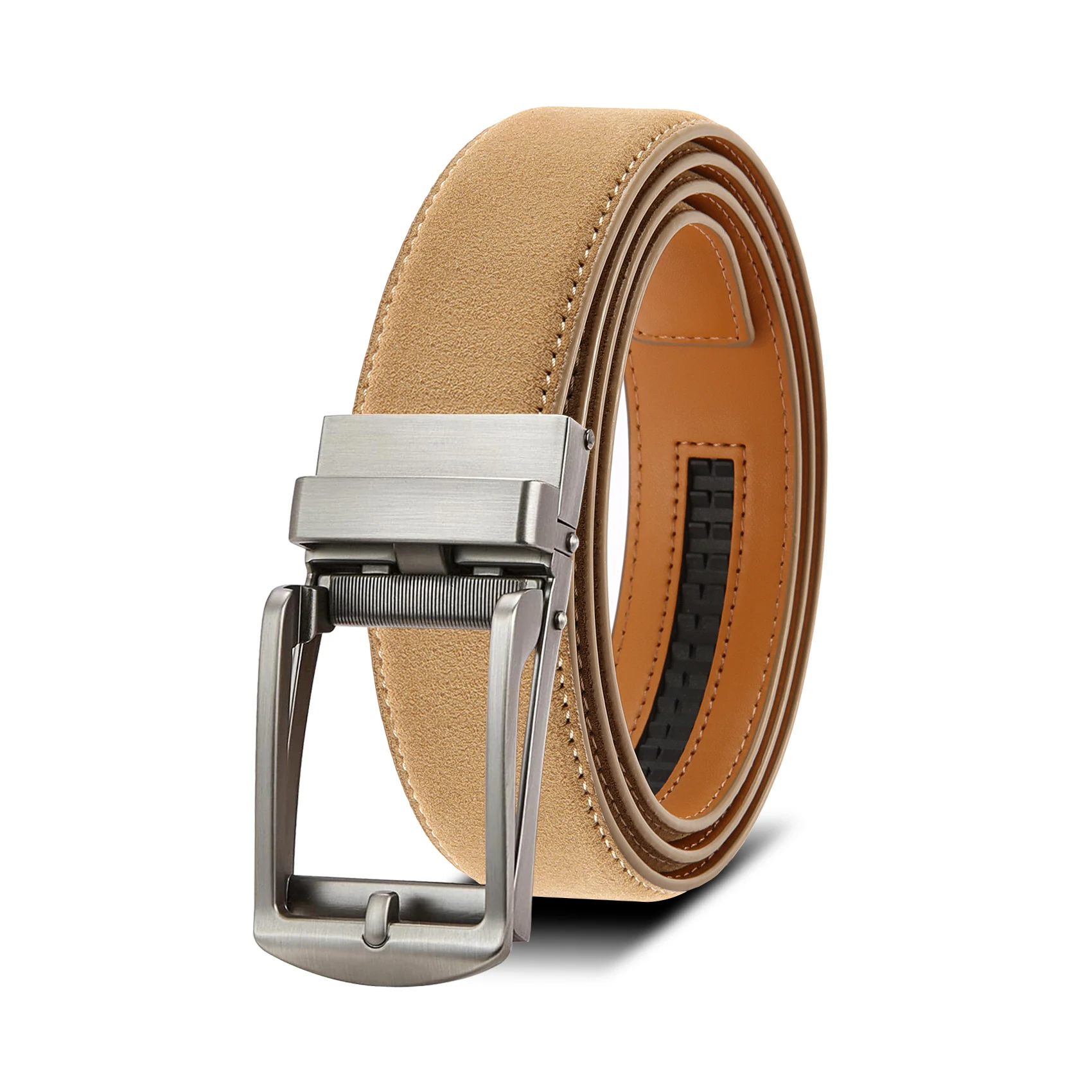 Men's Stylish PU Leather Automatic Buckle Belt