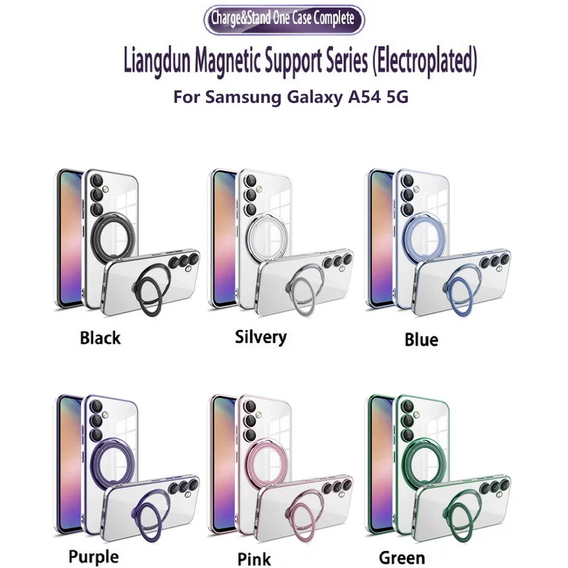 Magnetische Handyhülle Mit Ringhalter Für Samsung Galaxy Modelle_voghion.com