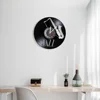 Jazz Musical Instrument Vinyl Record Wall Clock Musical Arts Saxophone Carved Album Music Record Clock Music Room Longplay Decor 5