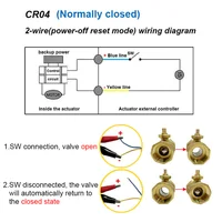 1/2 "3/4" 1 "1-1 1/4" 2 "ปกติปิด/เปิดบอลวาล์วไฟฟ้า 110V 220V 12V 24V 2 สายทองเหลืองบอลวาล์วมอเตอร์แรงบิดขนาดใหญ่ 4