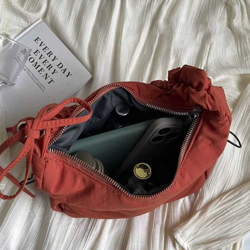 Soft Design Cloth Small Shopper Shopping Underarm Bags Lady