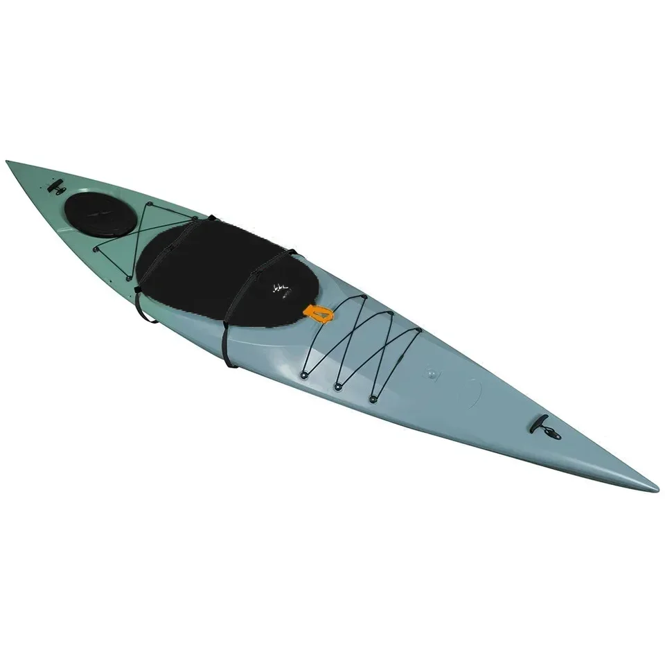 Hiko PU Cockpit Cover Hatch Lid Cockpit Protection Water Protection Kayak Accessories, Size: C87 (82-95cm), Color: Black