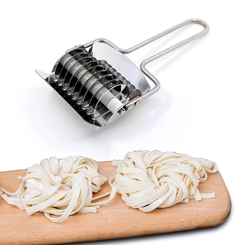 Stainless Steel Manual Spaghett Cutter Pasta Machine DIY Dough Noodles Maker Ginger Garlic Roll Crusher Kitchen Cooking Gadgets