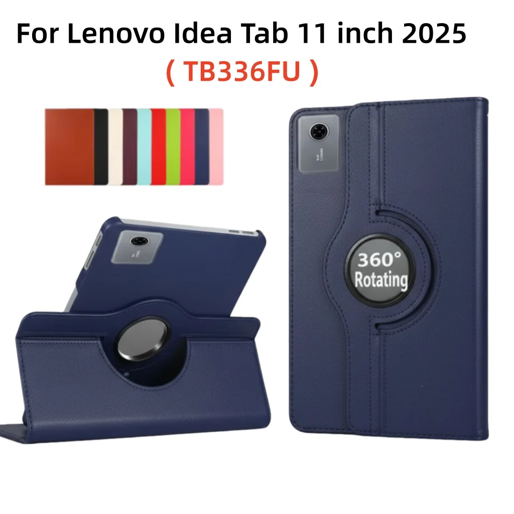 11-Inch 360 Degree Rotating Leather Tablet Case and Stand Holder