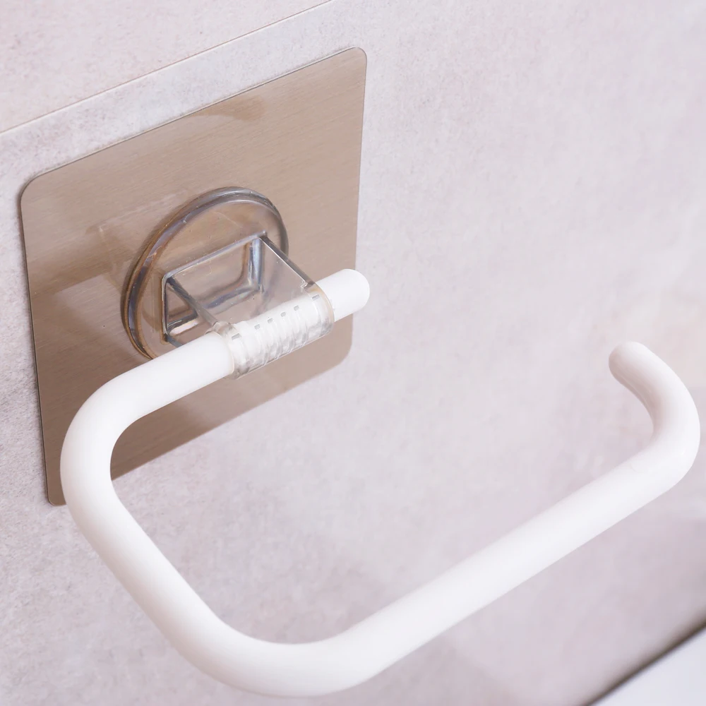 punching-free seamless towel rack bathroom rack household single-pole roll paper
