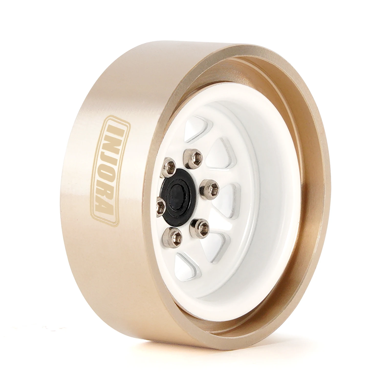Anneau De Serrage Interne En Laiton INJORA Pour Jante 1.0" - Pièce Upgrade RC Crawler 1/24 Axial SCX24 - Stabilisation Gravité 13g