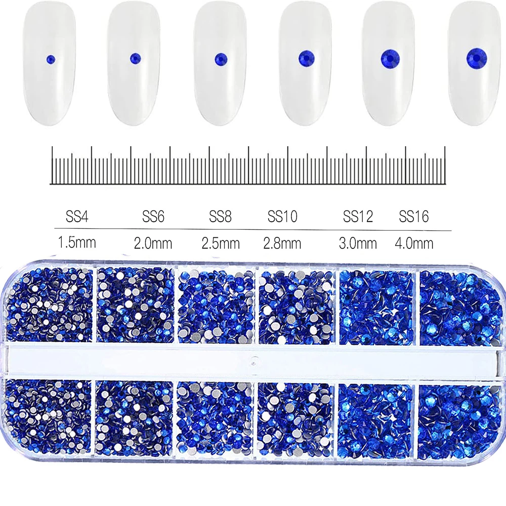 Sparkling Crystal Nail Art Rhinestones Kit with Tools